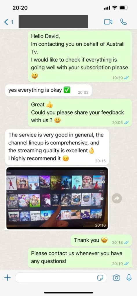 Customer review information
