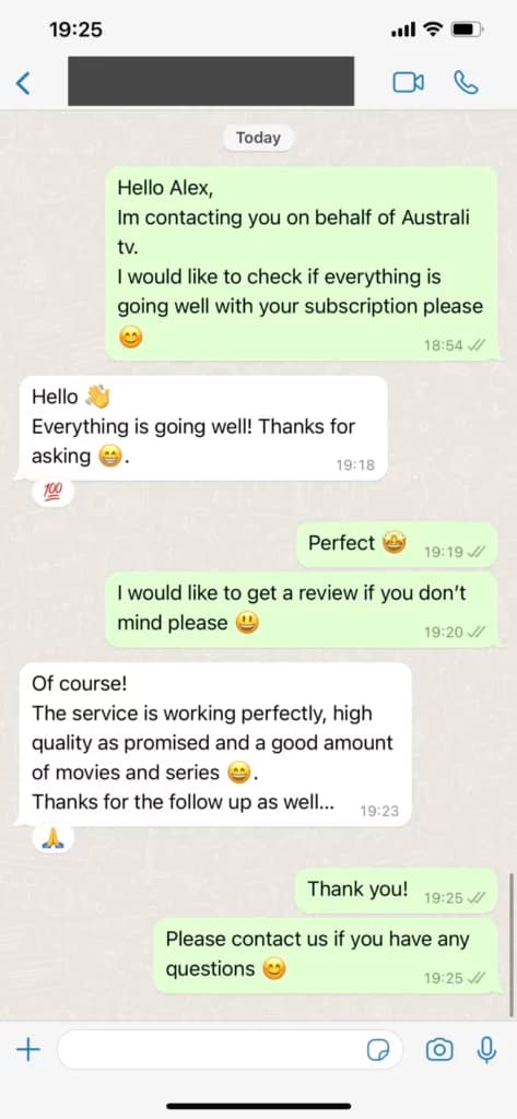 Customer review information